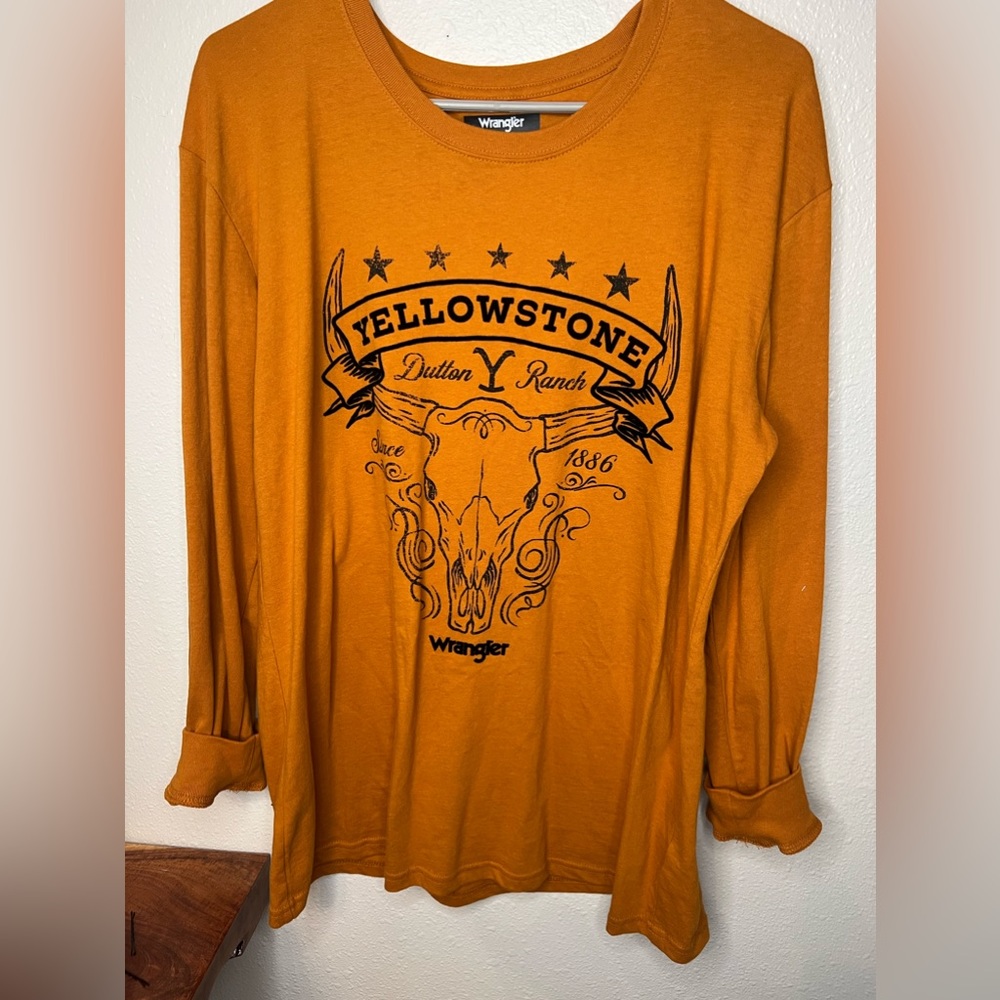 Wrangler Yellowstone, long sleeve tee size M